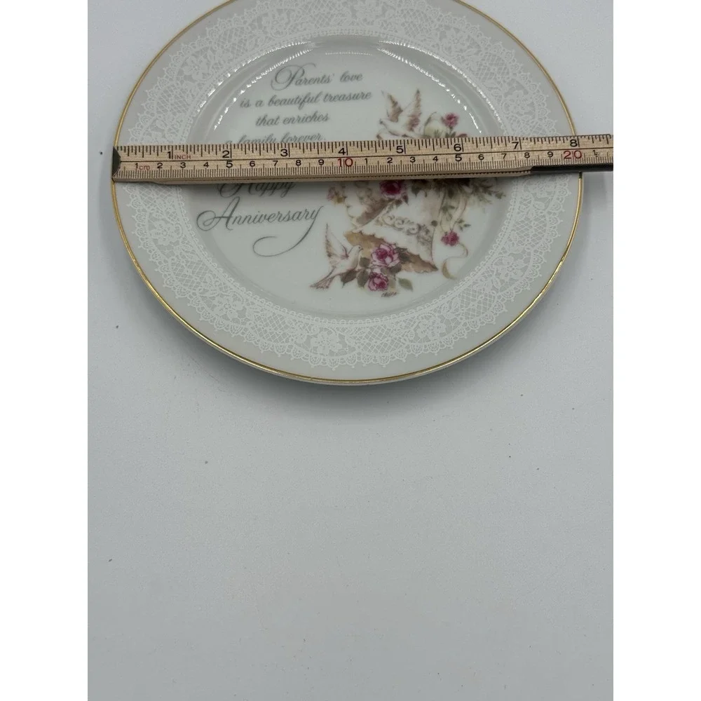 Designers Collection Anniversary Genuine Porcelain‎ Plate - Parents Anniversary